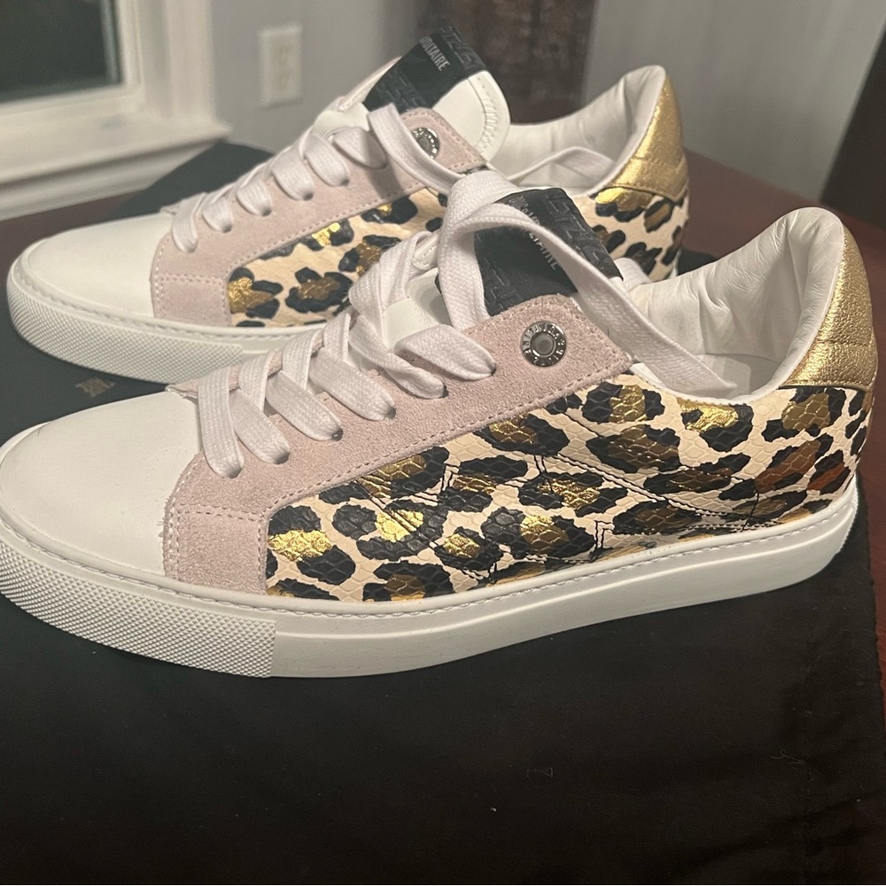 French Luxury brand Zadig & Voltaire sneakers. Brand new, never worn All leather